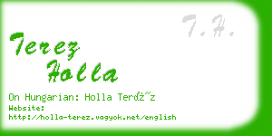 terez holla business card